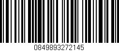Código de barras (EAN, GTIN, SKU, ISBN): '0849893272145'