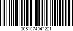 Código de barras (EAN, GTIN, SKU, ISBN): '0851074347221'