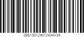 Código de barras (EAN, GTIN, SKU, ISBN): '085130124012434X34'