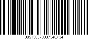 Código de barras (EAN, GTIN, SKU, ISBN): '085130373037340X34'