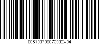 Código de barras (EAN, GTIN, SKU, ISBN): '085130739073932X34'
