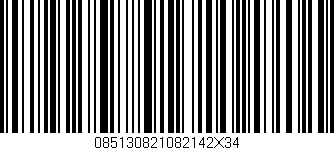 Código de barras (EAN, GTIN, SKU, ISBN): '085130821082142X34'