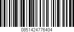 Código de barras (EAN, GTIN, SKU, ISBN): '0851424776404'