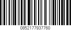 Código de barras (EAN, GTIN, SKU, ISBN): '0852177937760'