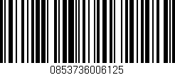 Código de barras (EAN, GTIN, SKU, ISBN): '0853736006125'