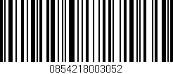 Código de barras (EAN, GTIN, SKU, ISBN): '0854218003052'