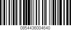 Código de barras (EAN, GTIN, SKU, ISBN): '0854436004640'