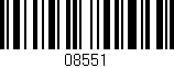 Código de barras (EAN, GTIN, SKU, ISBN): '08551'
