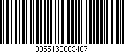 Código de barras (EAN, GTIN, SKU, ISBN): '0855163003487'