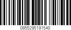 Código de barras (EAN, GTIN, SKU, ISBN): '0855295191540'