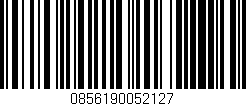 Código de barras (EAN, GTIN, SKU, ISBN): '0856190052127'
