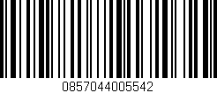 Código de barras (EAN, GTIN, SKU, ISBN): '0857044005542'