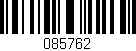 Código de barras (EAN, GTIN, SKU, ISBN): '085762'