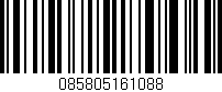 Código de barras (EAN, GTIN, SKU, ISBN): '085805161088'