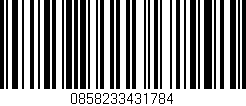 Código de barras (EAN, GTIN, SKU, ISBN): '0858233431784'
