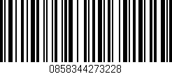 Código de barras (EAN, GTIN, SKU, ISBN): '0858344273228'