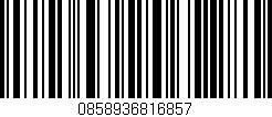 Código de barras (EAN, GTIN, SKU, ISBN): '0858936816857'