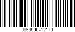 Código de barras (EAN, GTIN, SKU, ISBN): '0858990412170'