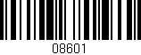 Código de barras (EAN, GTIN, SKU, ISBN): '08601'