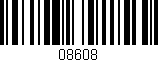 Código de barras (EAN, GTIN, SKU, ISBN): '08608'