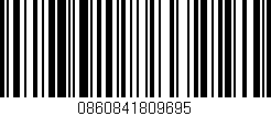 Código de barras (EAN, GTIN, SKU, ISBN): '0860841809695'