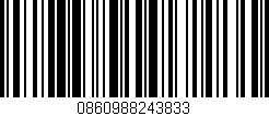 Código de barras (EAN, GTIN, SKU, ISBN): '0860988243833'
