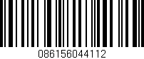 Código de barras (EAN, GTIN, SKU, ISBN): '086156044112'