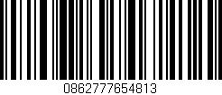 Código de barras (EAN, GTIN, SKU, ISBN): '0862777654813'