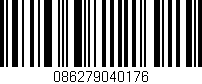 Código de barras (EAN, GTIN, SKU, ISBN): '086279040176'
