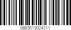 Código de barras (EAN, GTIN, SKU, ISBN): '0863513024211'
