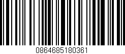 Código de barras (EAN, GTIN, SKU, ISBN): '0864685180361'