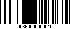 Código de barras (EAN, GTIN, SKU, ISBN): '08659990008019'
