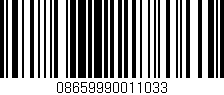 Código de barras (EAN, GTIN, SKU, ISBN): '08659990011033'