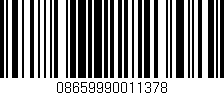 Código de barras (EAN, GTIN, SKU, ISBN): '08659990011378'