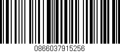 Código de barras (EAN, GTIN, SKU, ISBN): '0866037915256'