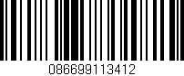 Código de barras (EAN, GTIN, SKU, ISBN): '086699113412'