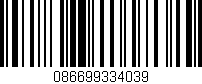 Código de barras (EAN, GTIN, SKU, ISBN): '086699334039'