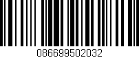 Código de barras (EAN, GTIN, SKU, ISBN): '086699502032'