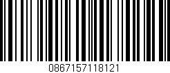 Código de barras (EAN, GTIN, SKU, ISBN): '0867157118121'