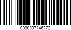 Código de barras (EAN, GTIN, SKU, ISBN): '0868997746772'