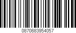 Código de barras (EAN, GTIN, SKU, ISBN): '0870683954057'