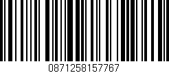 Código de barras (EAN, GTIN, SKU, ISBN): '0871258157767'
