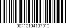 Código de barras (EAN, GTIN, SKU, ISBN): '08713184137012'