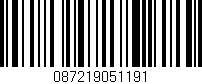 Código de barras (EAN, GTIN, SKU, ISBN): '087219051191'