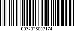 Código de barras (EAN, GTIN, SKU, ISBN): '0874376007174'