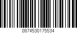Código de barras (EAN, GTIN, SKU, ISBN): '0874530175534'