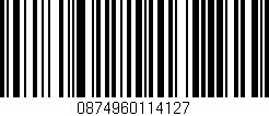 Código de barras (EAN, GTIN, SKU, ISBN): '0874960114127'