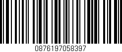 Código de barras (EAN, GTIN, SKU, ISBN): '0876197058397'