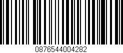 Código de barras (EAN, GTIN, SKU, ISBN): '0876544004282'