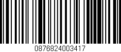 Código de barras (EAN, GTIN, SKU, ISBN): '0876824003417'